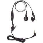 2.5mm Stereo Earbud Headset with mute, answer/end button and microphone