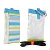 Golla of Finland White and Turqouise Blue Nylon Vertical Pouch