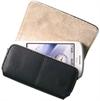 HTC OEM Black Leather Horizontal Pouch